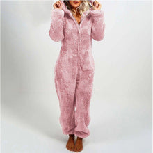Afbeelding in Gallery-weergave laden, Pluche fleece romper eendelige pyjama voor vrouwen
