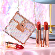 Afbeelding in Gallery-weergave laden, Fluwelen matte lippenstiftset met glamourketting zakje
