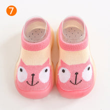 Afbeelding in Gallery-weergave laden, Antislip babyslofjes met dierenpatroon

