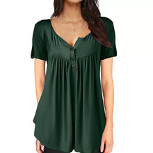 Afbeelding in Gallery-weergave laden, Effen T-shirt met ruches voor dames
