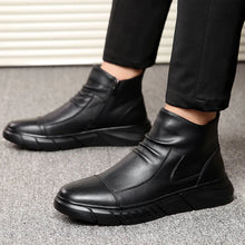 Afbeelding in Gallery-weergave laden, High-top leren Martin-laarzen in Britse stijl voor heren
