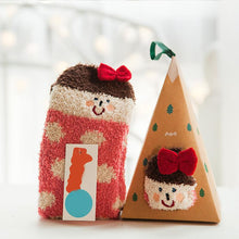 Afbeelding in Gallery-weergave laden, Zachte warme sokken van koraalfleece met kerstthema (4 paar)
