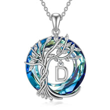 Afbeelding in Gallery-weergave laden, Levensboom kristallen hanger ketting
