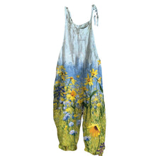 Afbeelding in Gallery-weergave laden, Jumpsuit van katoenmix met bloemen
