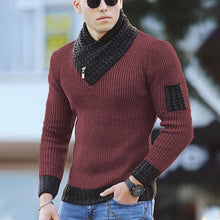Afbeelding in Gallery-weergave laden, Heren casual trui met lange mouwen en revers
