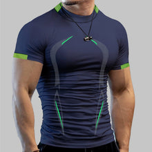 Afbeelding in Gallery-weergave laden, Zomer-fitness-T-shirt voor heren
