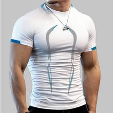 Afbeelding in Gallery-weergave laden, Zomer-fitness-T-shirt voor heren
