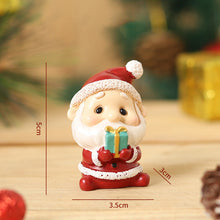 Afbeelding in Gallery-weergave laden, Handgemaakte dieren kerstman ornamenten
