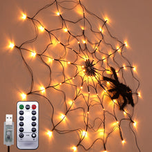Afbeelding in Gallery-weergave laden, Halloween decoratieve verlichting Spinneweb LED-verlichting
