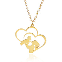 Afbeelding in Gallery-weergave laden, Moeder en baby hart ketting
