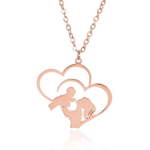 Afbeelding in Gallery-weergave laden, Moeder en baby hart ketting
