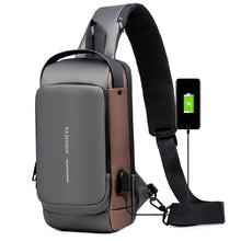 Afbeelding in Gallery-weergave laden, USB-opladen Sport Sling Anti-diefstal schoudertas
