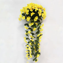 Afbeelding in Gallery-weergave laden, Levendige kunstmatige hangende orchideeën tros
