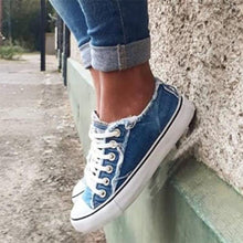 Afbeelding in Gallery-weergave laden, Denim canvas schoenen
