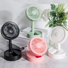 Afbeelding in Gallery-weergave laden, Mini opvouwbare telescopische ventilator voor telefoonhouder
