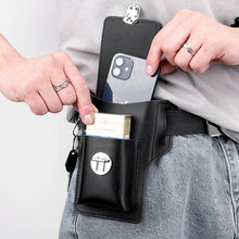 Afbeelding in Gallery-weergave laden, Telefoonholster voor herenriem Mobiele telefoonriempak kaart tas
