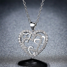 Afbeelding in Gallery-weergave laden, Open Gewerkte Hart Ketting
