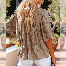 Afbeelding in Gallery-weergave laden, Flared Sleeve Cutout Chiffon Shirt
