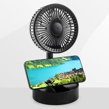 Afbeelding in Gallery-weergave laden, Mini opvouwbare telescopische ventilator voor telefoonhouder
