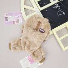Afbeelding in Gallery-weergave laden, Fleece Huisdier Elastische Jumpsuit met Trekring
