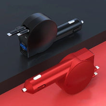 Afbeelding in Gallery-weergave laden, 3-in-1 intrekbare snellaad adapter voor in de auto

