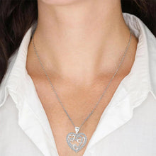 Afbeelding in Gallery-weergave laden, Open Gewerkte Hart Ketting
