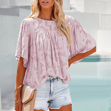 Afbeelding in Gallery-weergave laden, Flared Sleeve Cutout Chiffon Shirt
