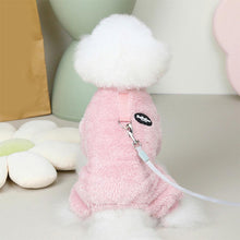 Afbeelding in Gallery-weergave laden, Fleece Huisdier Elastische Jumpsuit met Trekring

