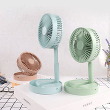 Afbeelding in Gallery-weergave laden, Mini opvouwbare telescopische ventilator voor telefoonhouder
