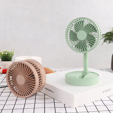 Afbeelding in Gallery-weergave laden, Mini opvouwbare telescopische ventilator voor telefoonhouder
