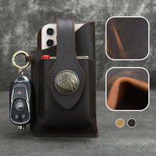 Afbeelding in Gallery-weergave laden, Multifunctionele leren telefoonhoes
