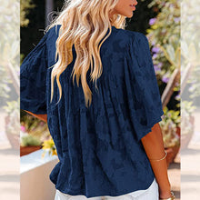 Afbeelding in Gallery-weergave laden, Flared Sleeve Cutout Chiffon Shirt
