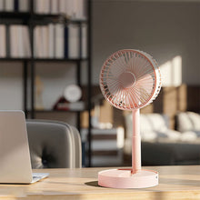 Afbeelding in Gallery-weergave laden, Mini opvouwbare telescopische ventilator voor telefoonhouder
