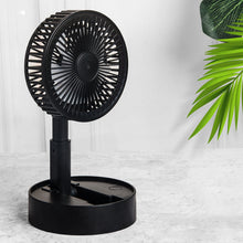 Afbeelding in Gallery-weergave laden, Mini opvouwbare telescopische ventilator voor telefoonhouder

