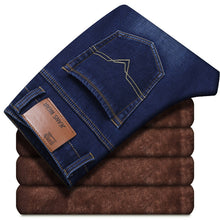 Afbeelding in Gallery-weergave laden, Male Loose Stretchy Denim Straight Pants
