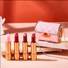 Afbeelding in Gallery-weergave laden, Fluwelen matte lippenstiftset met glamourketting zakje
