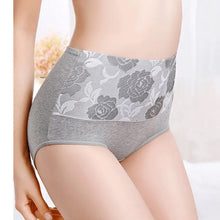 Afbeelding in Gallery-weergave laden, Katoenen slip met hoge taille en bloemenpatroon
