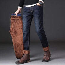 Afbeelding in Gallery-weergave laden, Male Loose Stretchy Denim Straight Pants
