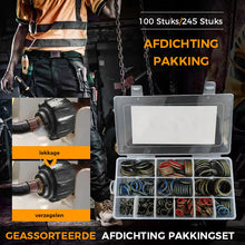 Afbeelding in Gallery-weergave laden, 100 stuks / 245 stuks diverse afdichtingspakkingset

