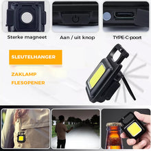 Afbeelding in Gallery-weergave laden, Multifunctionele sleutelhanger noodverlichting
