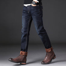 Afbeelding in Gallery-weergave laden, Male Loose Stretchy Denim Straight Pants
