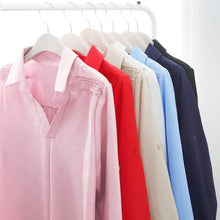 Afbeelding in Gallery-weergave laden, Los damesshirt met lange mouwen en V-hals
