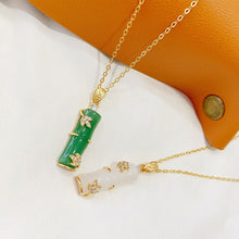 Afbeelding in Gallery-weergave laden, Kunstmatige Jade Bamboe Halsband
