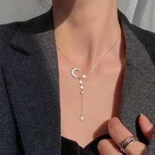 Afbeelding in Gallery-weergave laden, Sterling zilveren maan ster ketting
