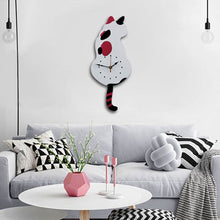 Afbeelding in Gallery-weergave laden, Nordic Cat kwispelende staart wandklok
