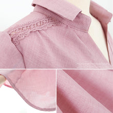 Afbeelding in Gallery-weergave laden, Los damesshirt met lange mouwen en V-hals
