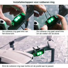 Afbeelding in Gallery-weergave laden, 4 kleuren LED-stroboscooplampen voor vliegtuigen en opladen via USB
