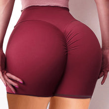 Afbeelding in Gallery-weergave laden, Hip-raise hoge taille geplooide fitness yoga shorts
