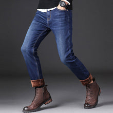 Afbeelding in Gallery-weergave laden, Male Loose Stretchy Denim Straight Pants
