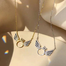 Afbeelding in Gallery-weergave laden, Glanzende ketting met engelenvleugels
